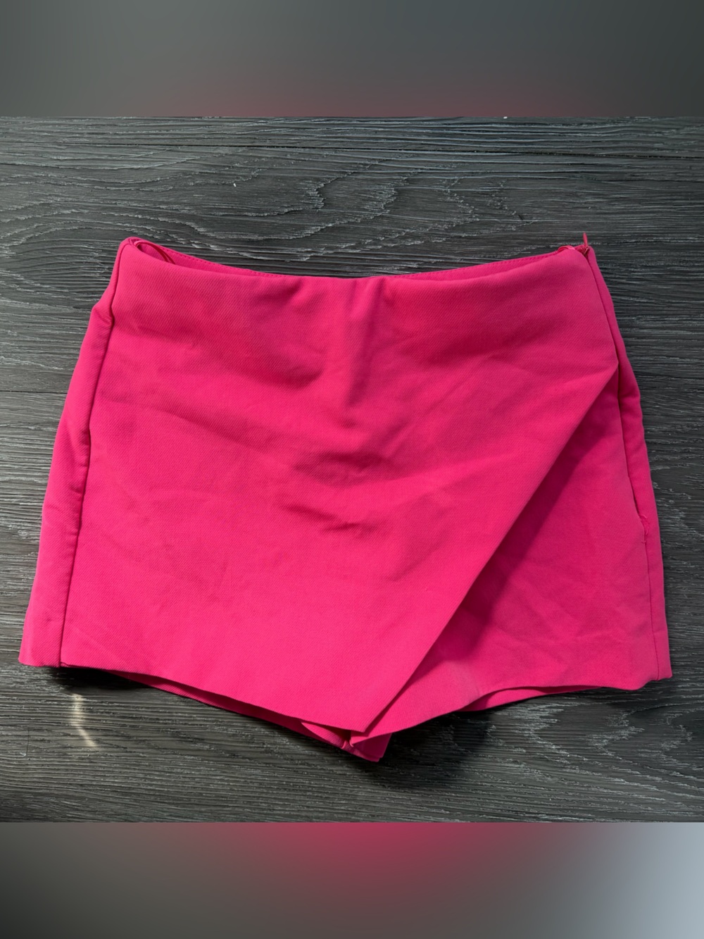 Zara Fuchsia Wrap-Front Skort